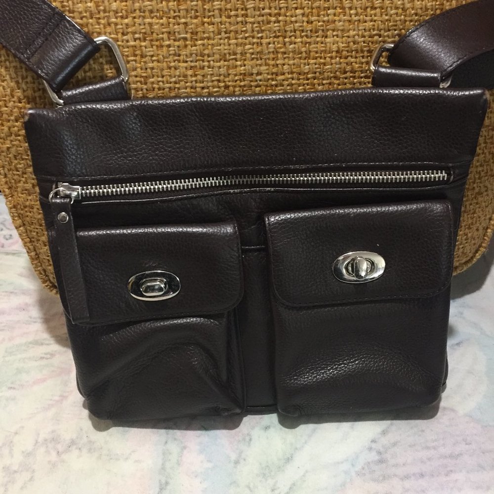 DANIER CROSSBODY LEATHER HANDBAG